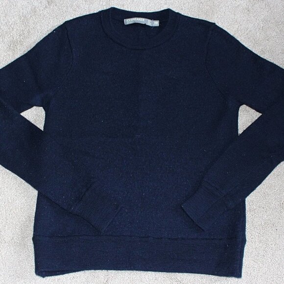 Icebreaker - Shearer Mid-Weight Merino Wool Crew Neck Sweatshirt, , Navy XS - Picture 6 of 9